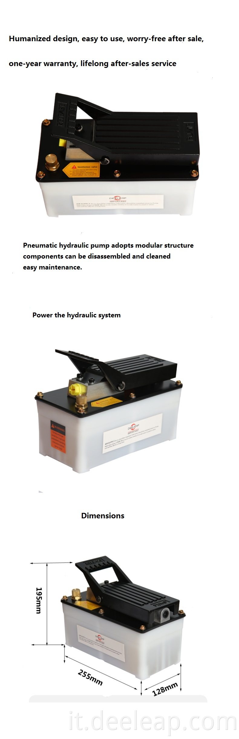 PAS11 air hydraulic pump 2